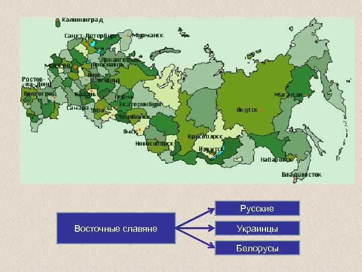 Русские Восточные славяне Украинцы Белорусы 