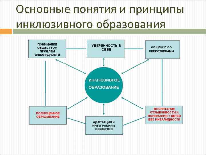 Основные понятия и принципы инклюзивного образования 