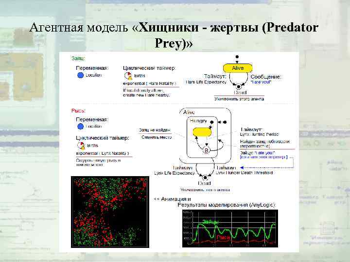 Агентная модель «Хищники - жертвы (Predator Prey)» 