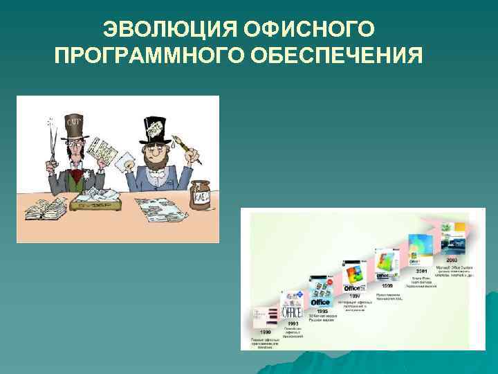 ЭВОЛЮЦИЯ ОФИСНОГО ПРОГРАММНОГО ОБЕСПЕЧЕНИЯ 