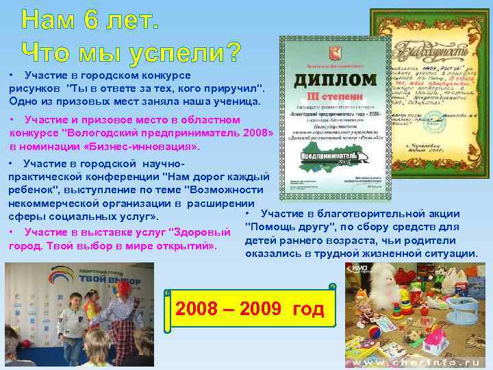 Нам 6 лет. Что мы успели? • Участие в городском конкурсе рисунков "Ты в