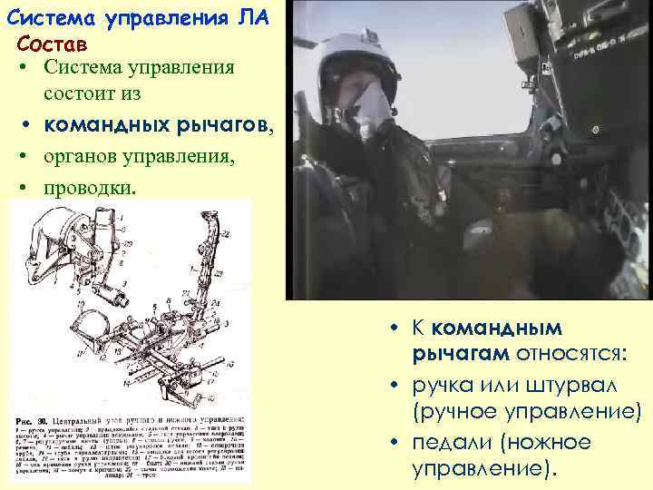 Система управления ЛА Состав  • Система управления  состоит из  • командных