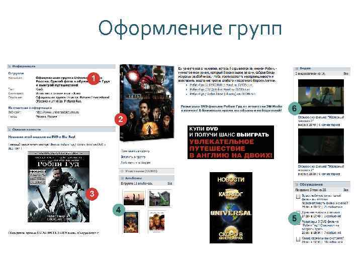 Оформление групп 