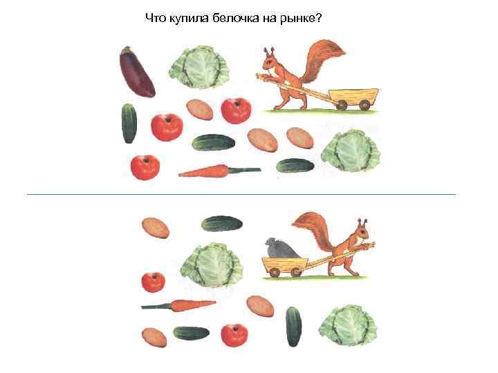 Что купила белочка на рынке? 
