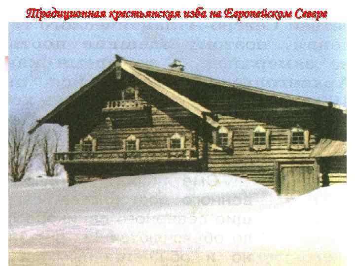 Традиционная крестьянская изба на Европейском Севере 