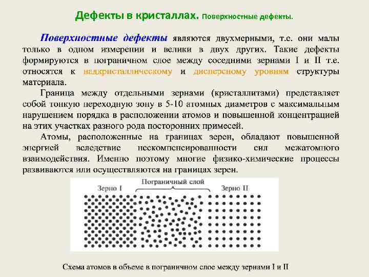 Дефекты кристаллической. Дефекты кристаллов: точечные, линейные, двумерные.. Двумерные дефекты кристаллической решетки. Поверхностные дефекты кристаллической решетки. Поверхностные дефекты кристаллического строения металлов.