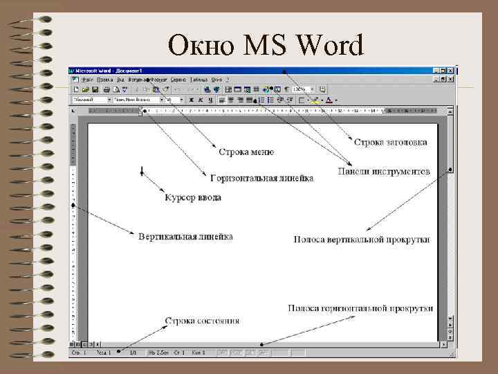 Окно MS Word 