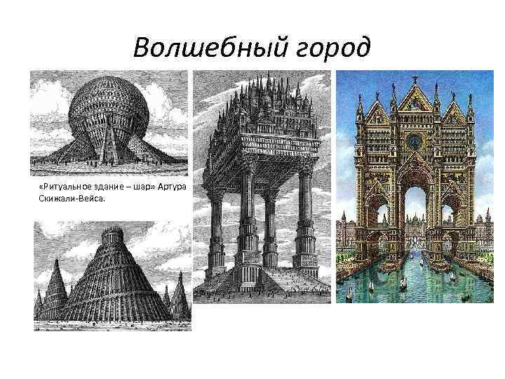 Волшебный город «Ритуальное здание – шар» Артура Скижали-Вейса. 