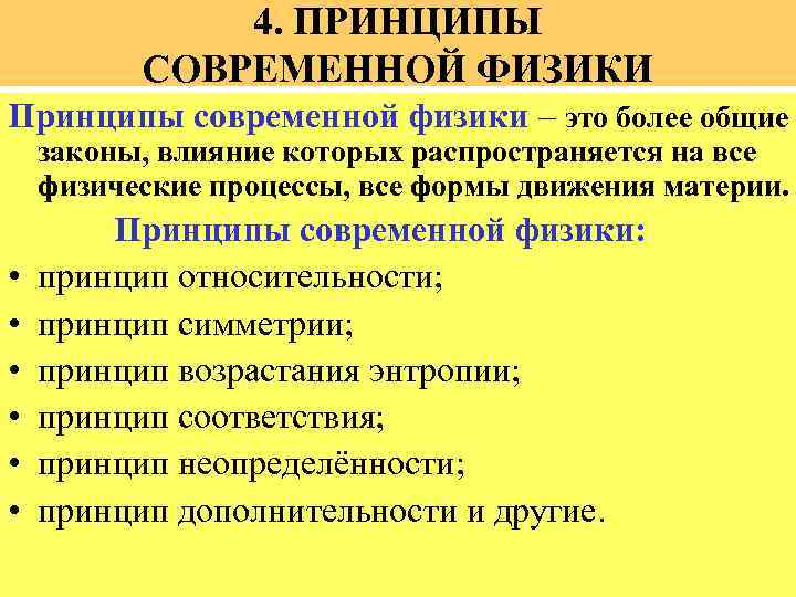 Современные принципы