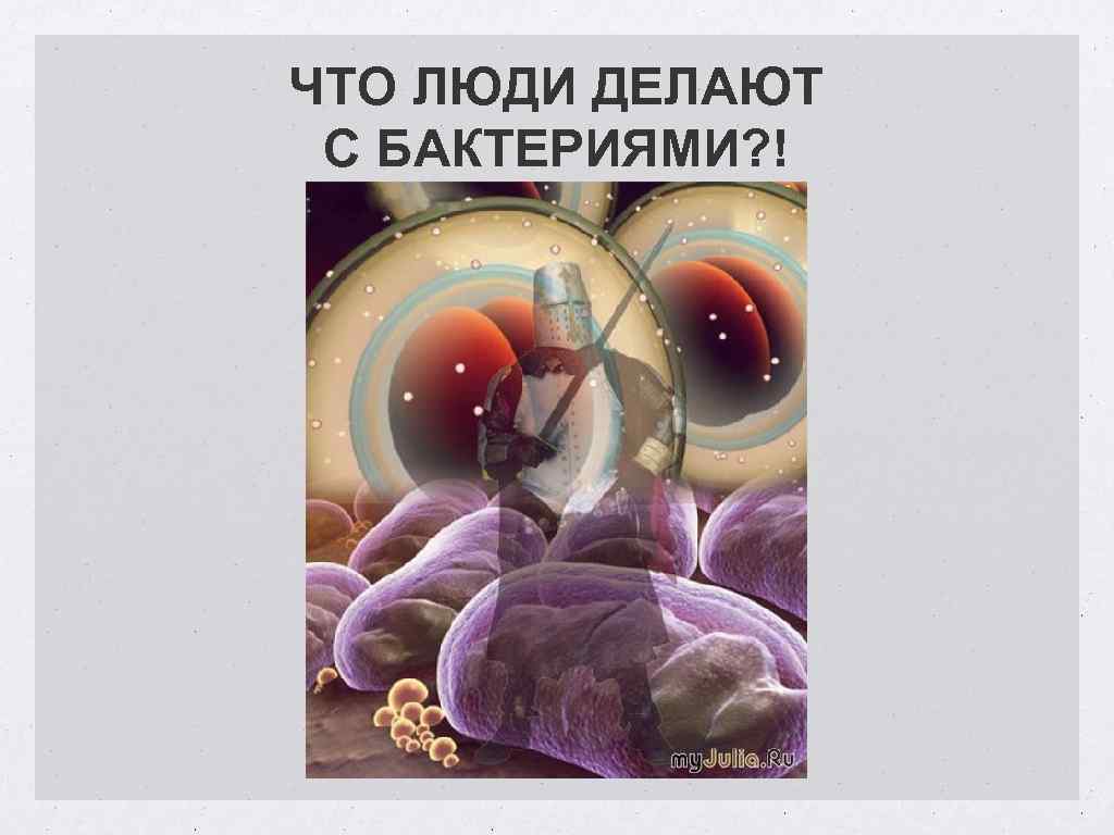 ЧТО ЛЮДИ ДЕЛАЮТ С БАКТЕРИЯМИ? ! 