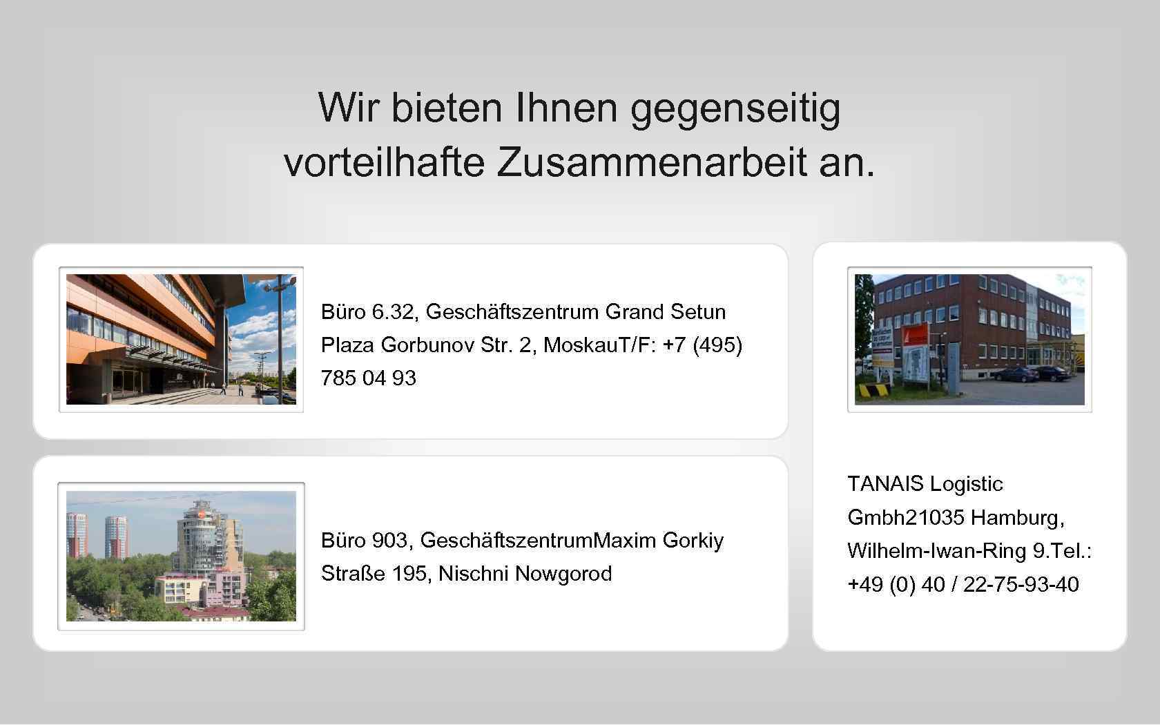 Wir bieten Ihnen gegenseitig vorteilhafte Zusammenarbeit an. Büro 6. 32, Geschäftszentrum Grand Setun Plaza