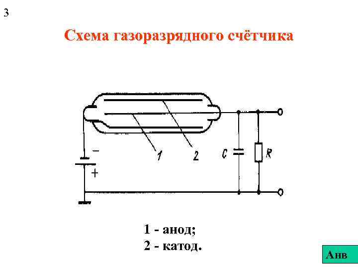 Схема газоразрядной лампы