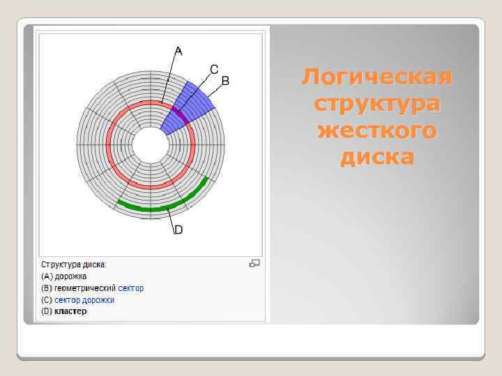 Структура диска