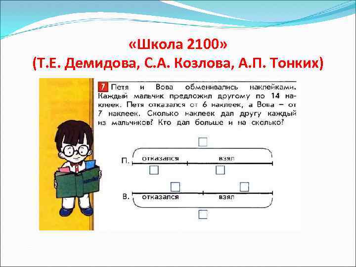  «Школа 2100» (Т. Е. Демидова, С. А. Козлова, А. П. Тонких) 
