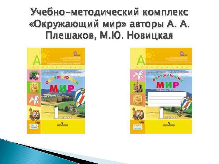 Учебно-методический комплекс «Окружающий мир» авторы А. А. Плешаков, М. Ю. Новицкая 