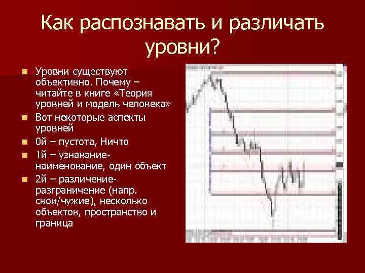 Как распознавать и различать уровни? n n n Уровни существуют объективно. Почему – читайте