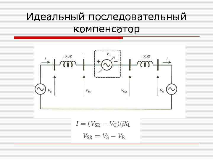 Идеальный последовательный компенсатор 