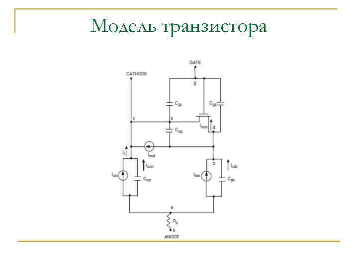 Модель транзистора 