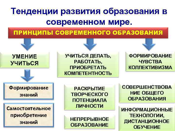 Какая тенденция развития образования объединяет приведенные картинки девушка за компьютером