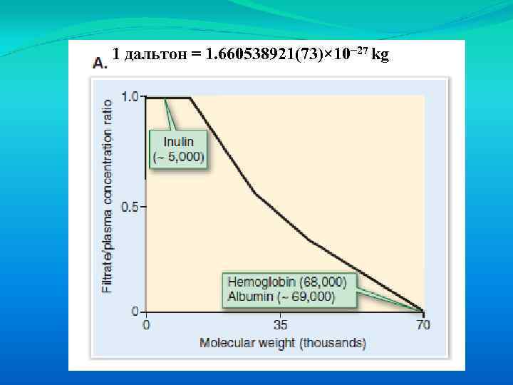 1 дальтон = 1. 660538921(73)× 10− 27 kg 