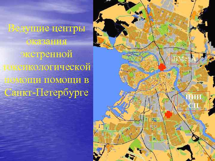 Ведущие центры оказания экстренной токсикологической помощи в Санкт-Петербурге ВМед. А НИИ СП 