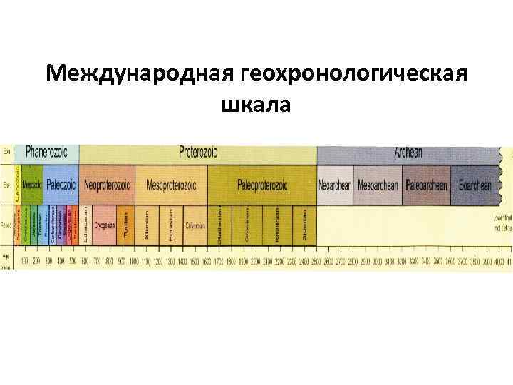 Международная геохронологическая шкала 