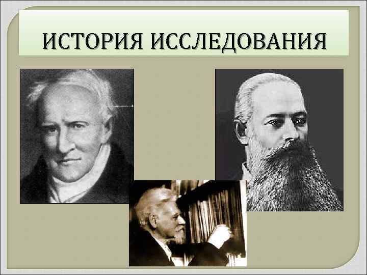 ИСТОРИЯ ИССЛЕДОВАНИЯ 