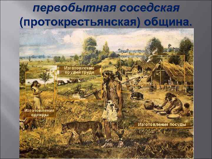  первобытная соседская (протокрестьянская) община. 
