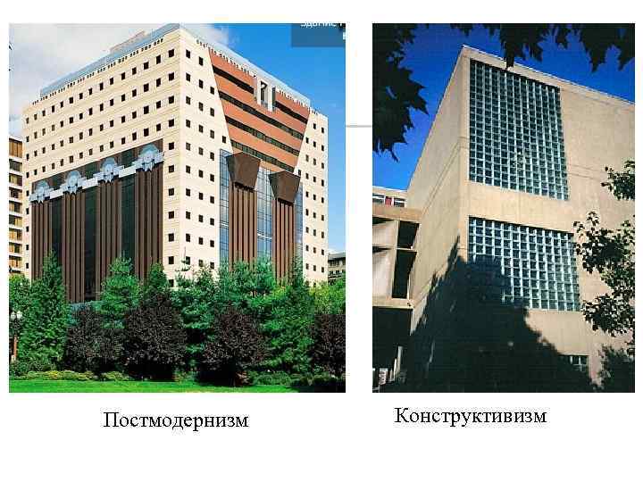 Постмодернизм Конструктивизм 