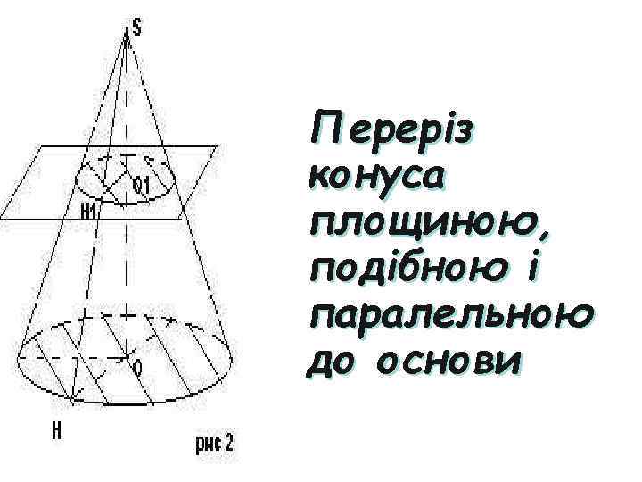 Переріз конуса площиною, подібною і паралельною до основи 