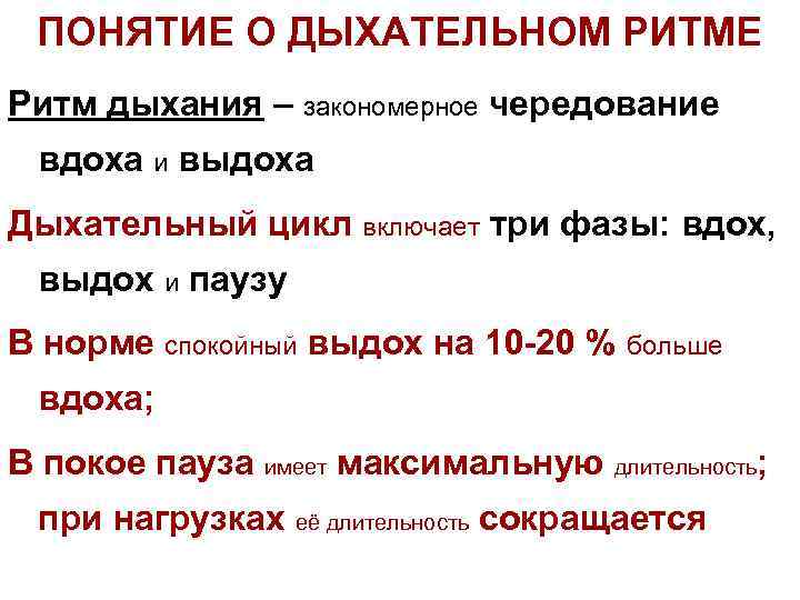 Дыхательных циклов в минуту