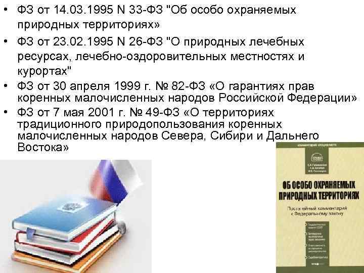  • ФЗ от 14. 03. 1995 N 33 -ФЗ 