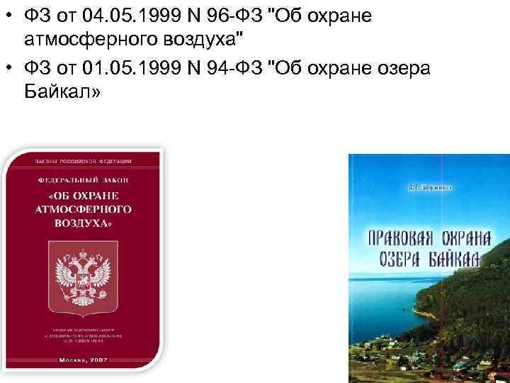 В заключении на один из проектов федерального закона о байкале эксперт