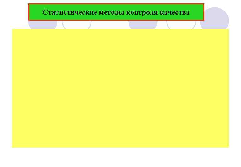 Статистические методы контроля качества 