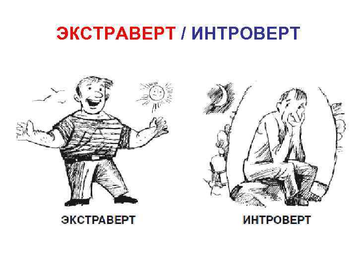 ЭКСТРАВЕРТ / ИНТРОВЕРТ 