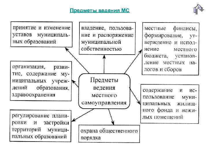 Предметы ведения МС 