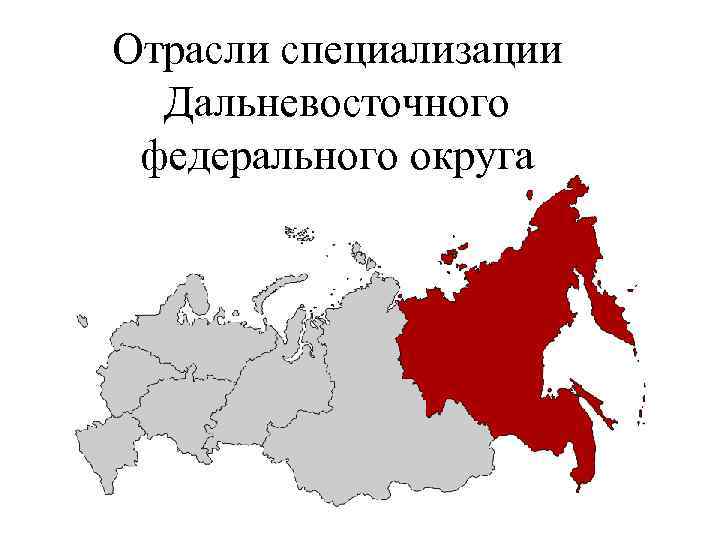 Чего нет в дальневосточном округе. Специализация Дальневосточного округа. Дальневосточный федеральный округ отрасли промышленности. Специализация Дальневосточного федерального округа. Промышленность Дальневосточного федерального округа.