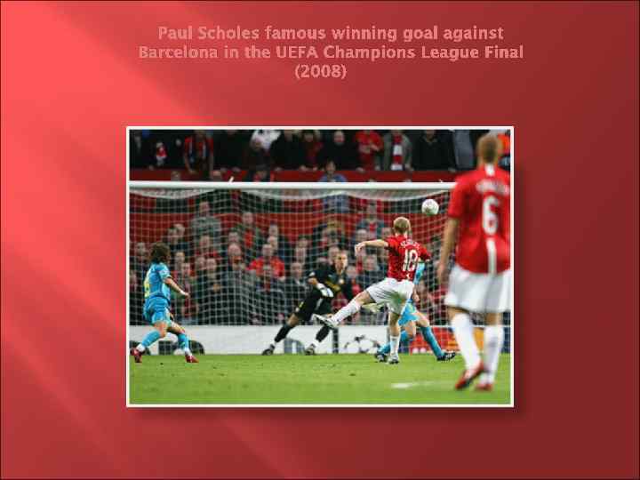 Paul Scholes famous winning goal against Barcelona in the UEFA Champions League Final (2008)