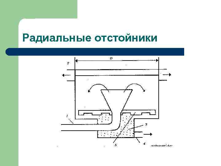 Первичный отстойник схема