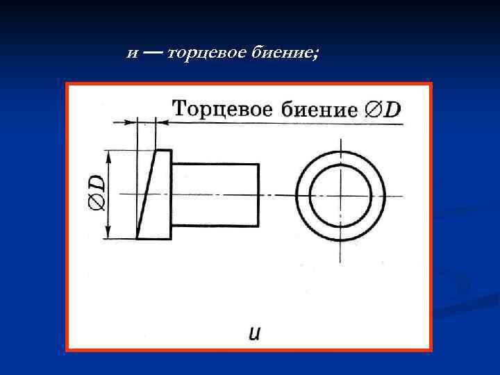 Торцевое биение обозначение на чертеже