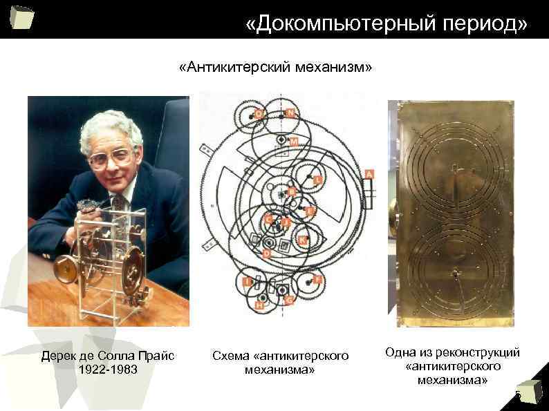 Схема антикитерского механизма