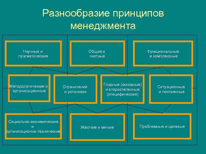 Принцип многообразия. Разнообразие менеджмента. Основные и частные принципы менеджмента. Управление разнообразием. Установки менеджмента многообразия это.