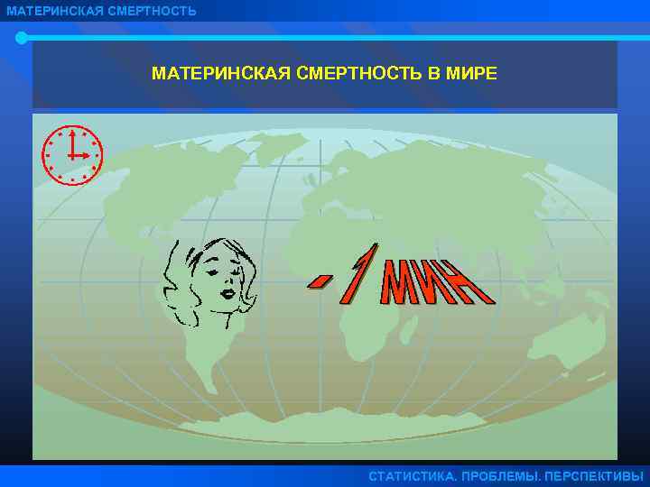 МАТЕРИНСКАЯ СМЕРТНОСТЬ В МИРЕ СТАТИСТИКА. ПРОБЛЕМЫ. ПЕРСПЕКТИВЫ 