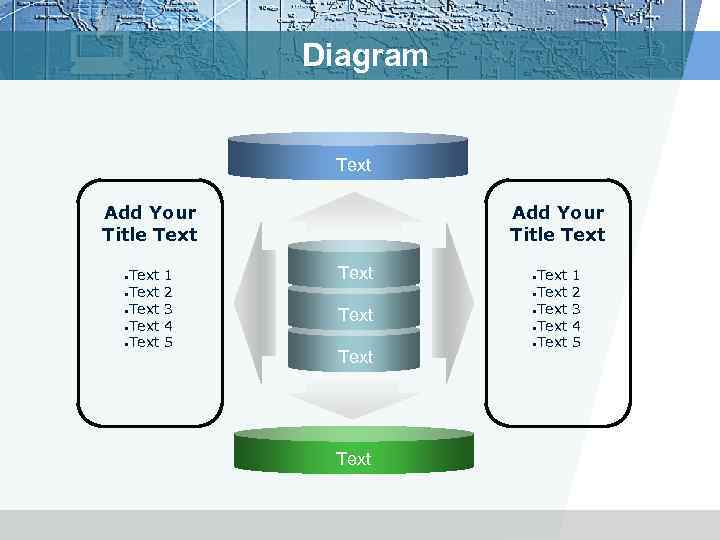 Diagram Text Add Your Title Text • Text • Text 1 2 3 4