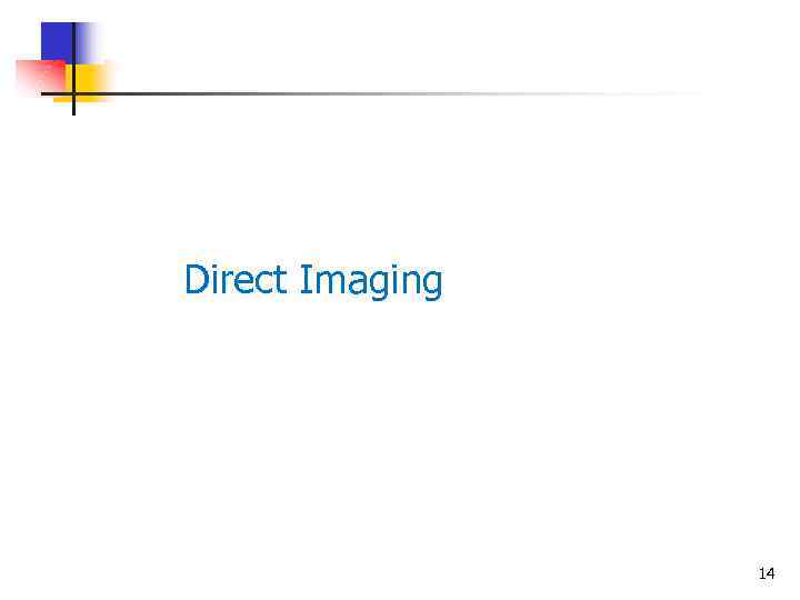 Direct Imaging 14 