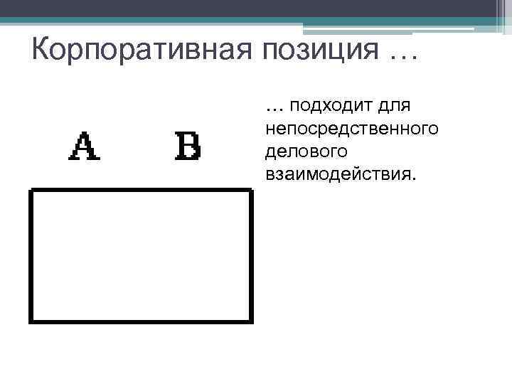Форма стола • за прямоугольным столом на встрече  партнеров одинакового социального статуса главенствующим
