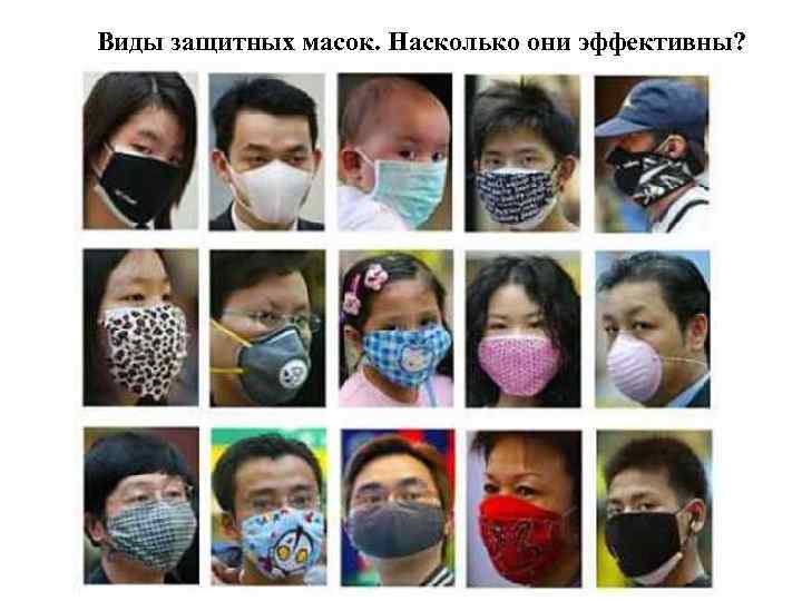 Виды защитных масок. Насколько они эффективны? 