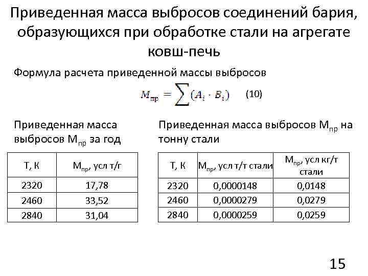 Найти приведенную массу. Приведенная масса. Приведенная масса выброса. Приведенная масса формула. Приведенная масса загрязняющих веществ.