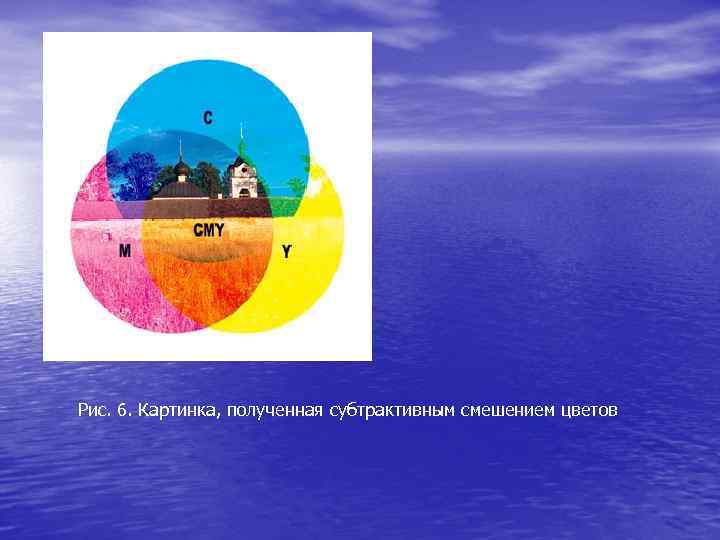Рис. 6. Картинка, полученная субтрактивным смешением цветов 