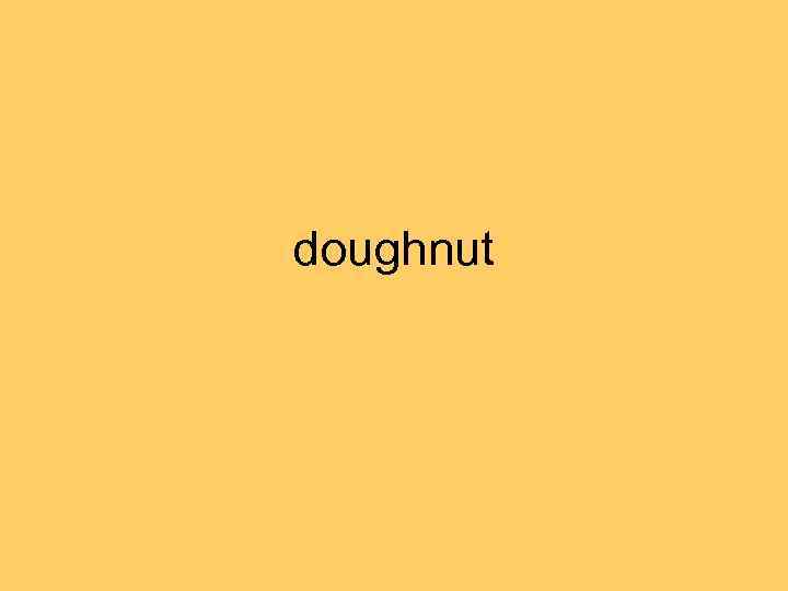 doughnut 